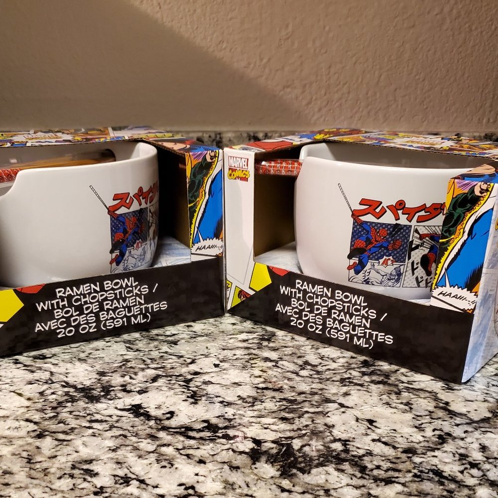 Spider-Man Ramen Bowl Set of 2